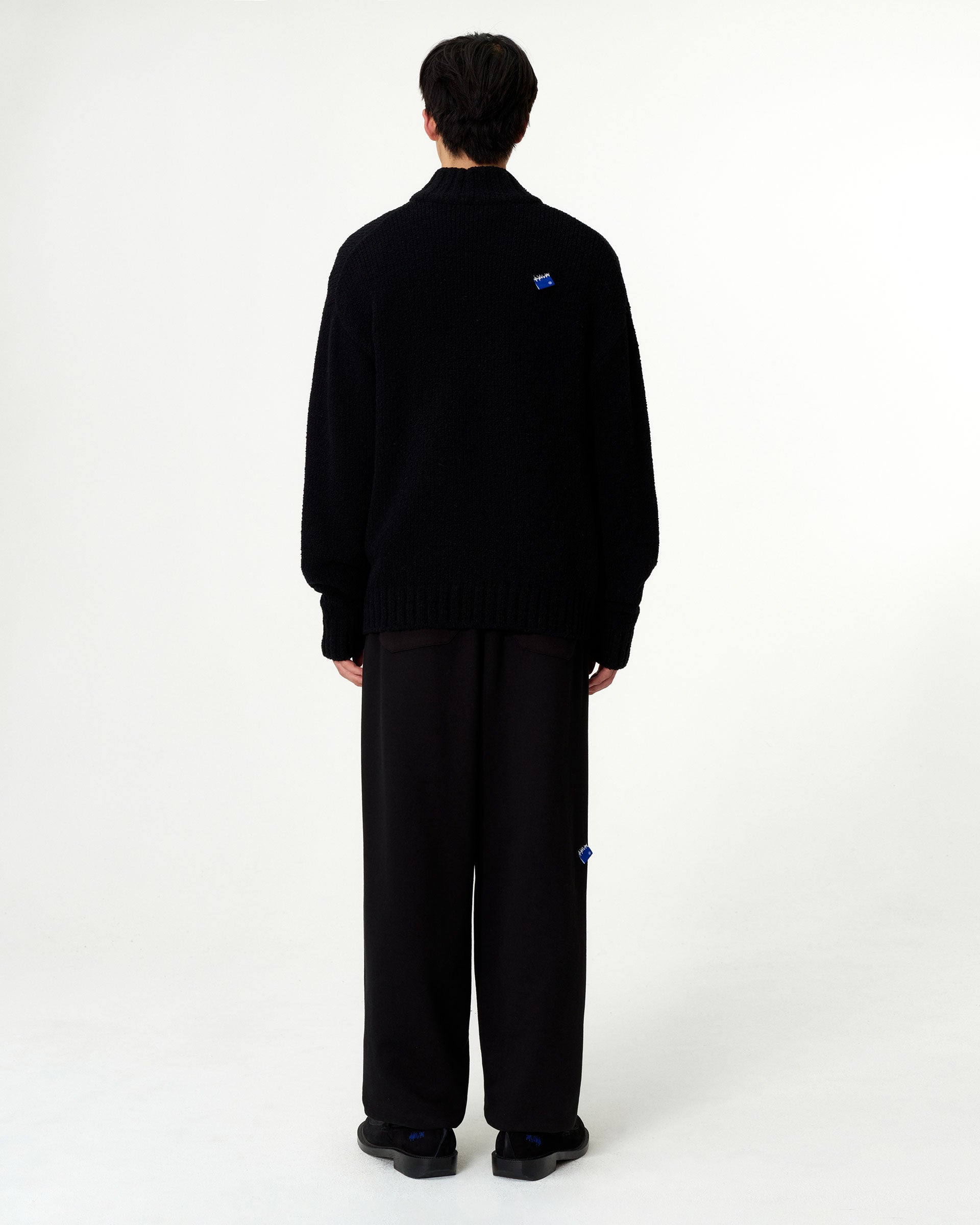 Ader Error - Sig; BL Tag knit zip-up 01 (Noir) product image 5 | TRAB K-Fashion Australia