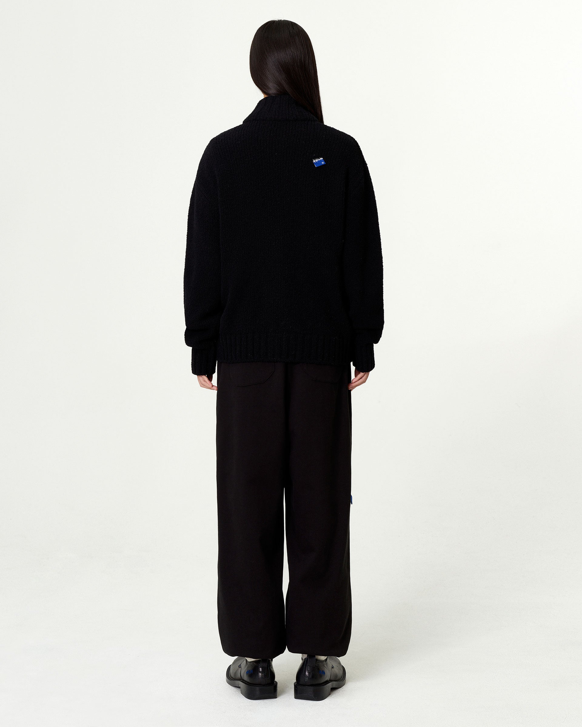 Ader Error - Sig; BL Tag knit zip-up 01 (Noir) product image 4 | TRAB K-Fashion Australia