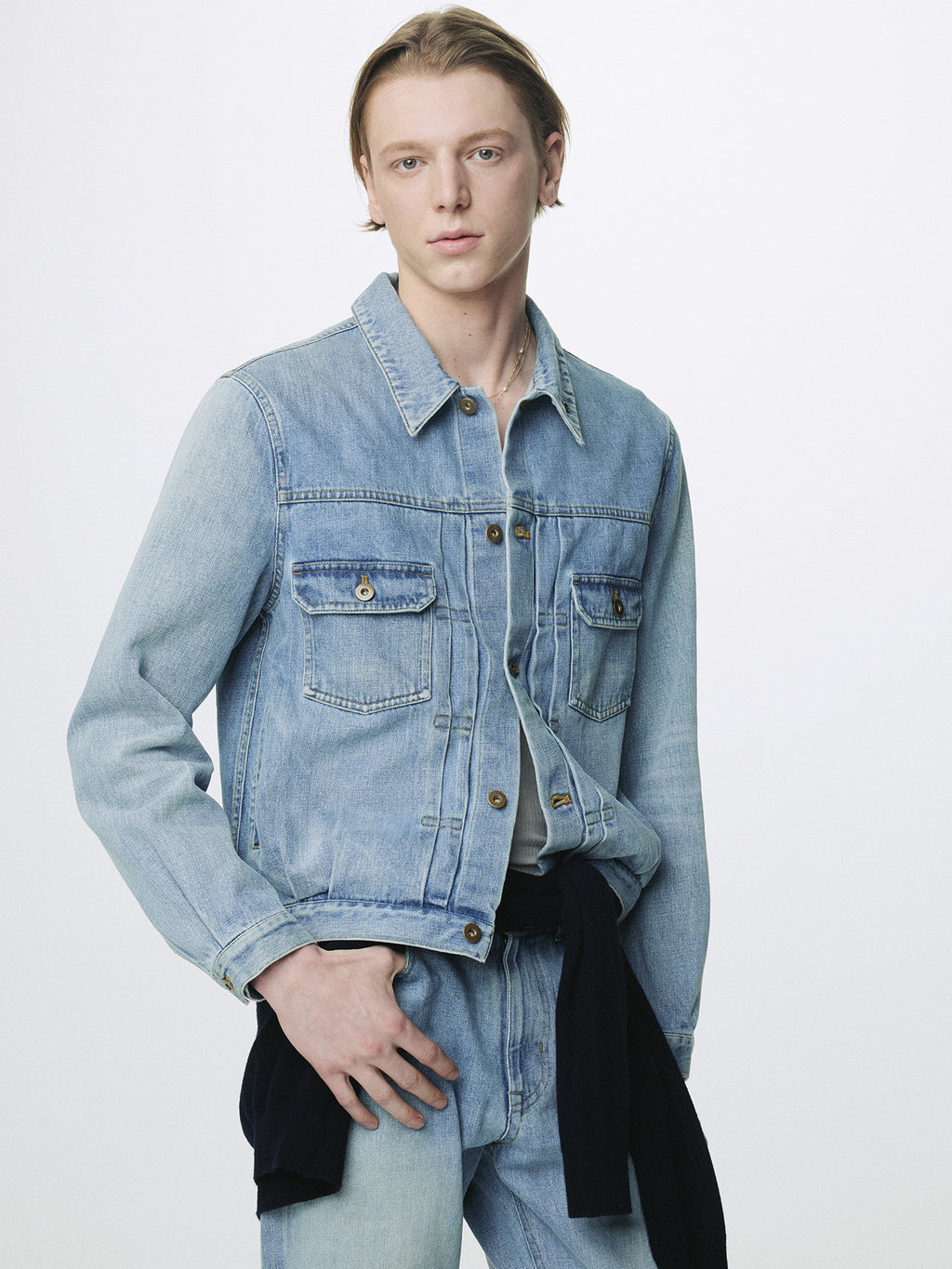 Tonywack - Type-2 Denim Trucker (Light Blue) product image 4 | TRAB K-Fashion Australia