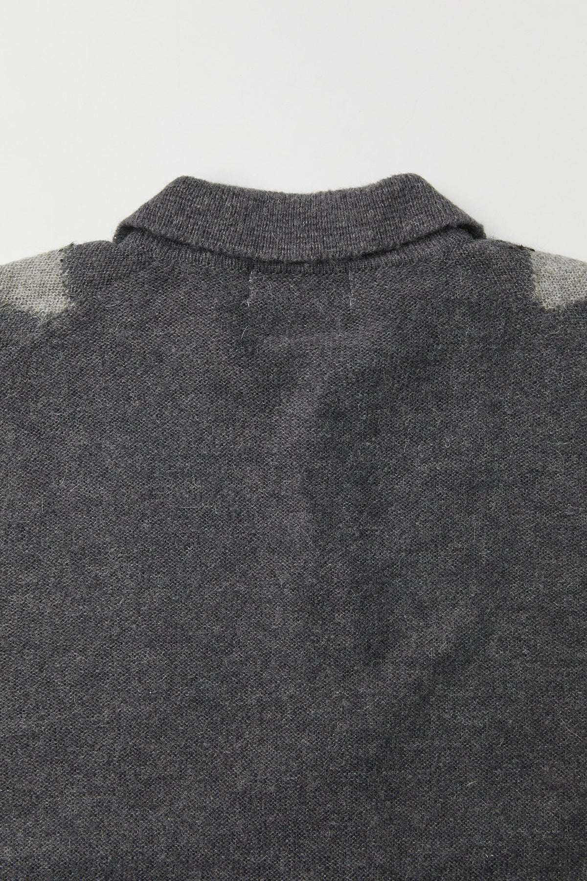 Coor - Inside Out Argyle Collar Cardigan (Melange Gray) product image 7 | TRAB K-Fashion Australia