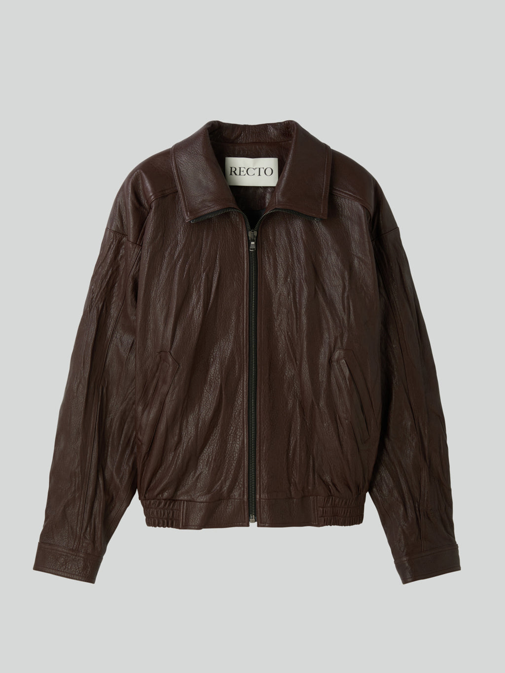 Recto - High-Neck Leather Jumper (Brown) product image 8 | TRAB K-Fashion Australia