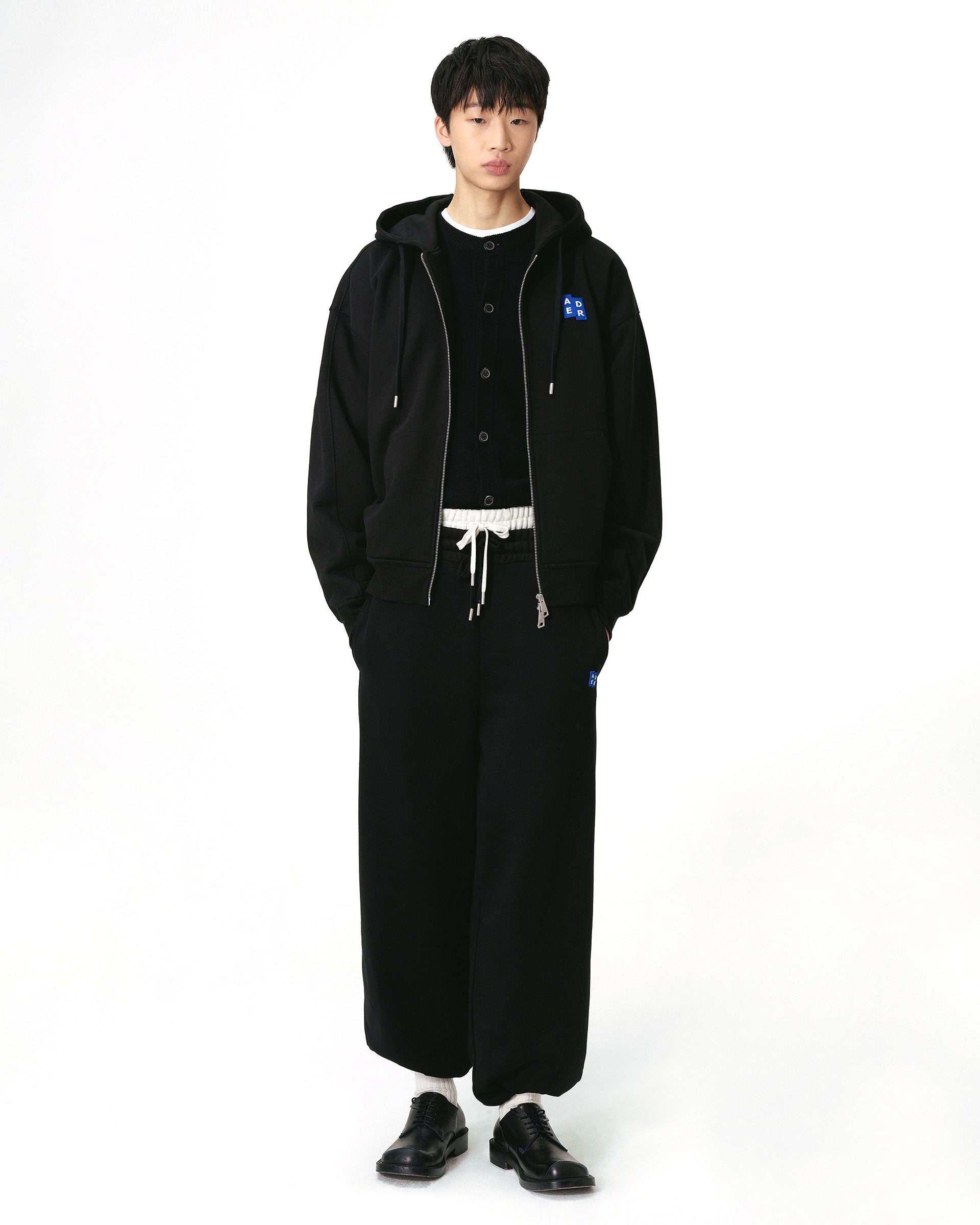 Ader Error - Sig; BL Tag hoodie zip-up 02 (Noir) product image 2 | TRAB K-Fashion Australia
