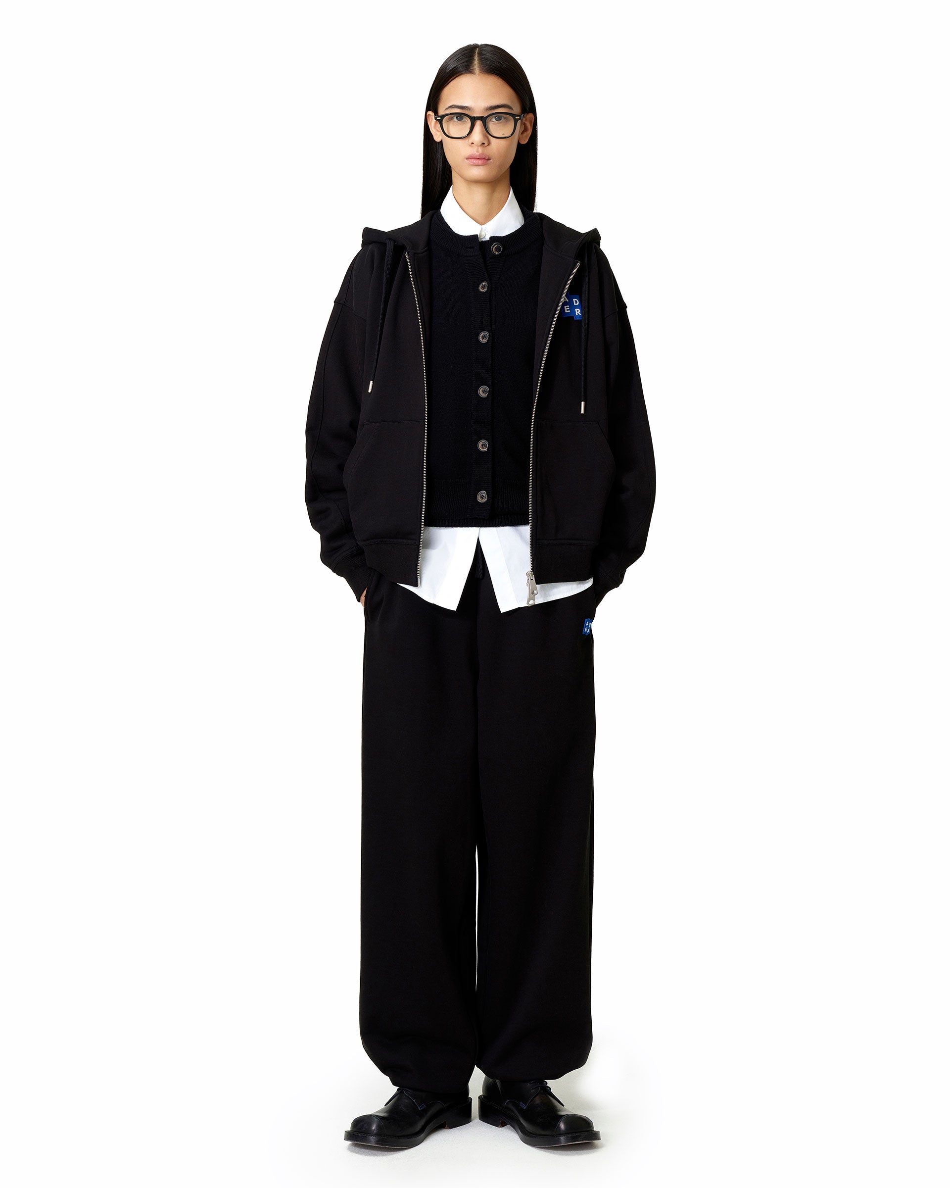 Ader Error - Sig; BL Tag hoodie zip-up 02 (Noir) product image 1 | TRAB K-Fashion Australia