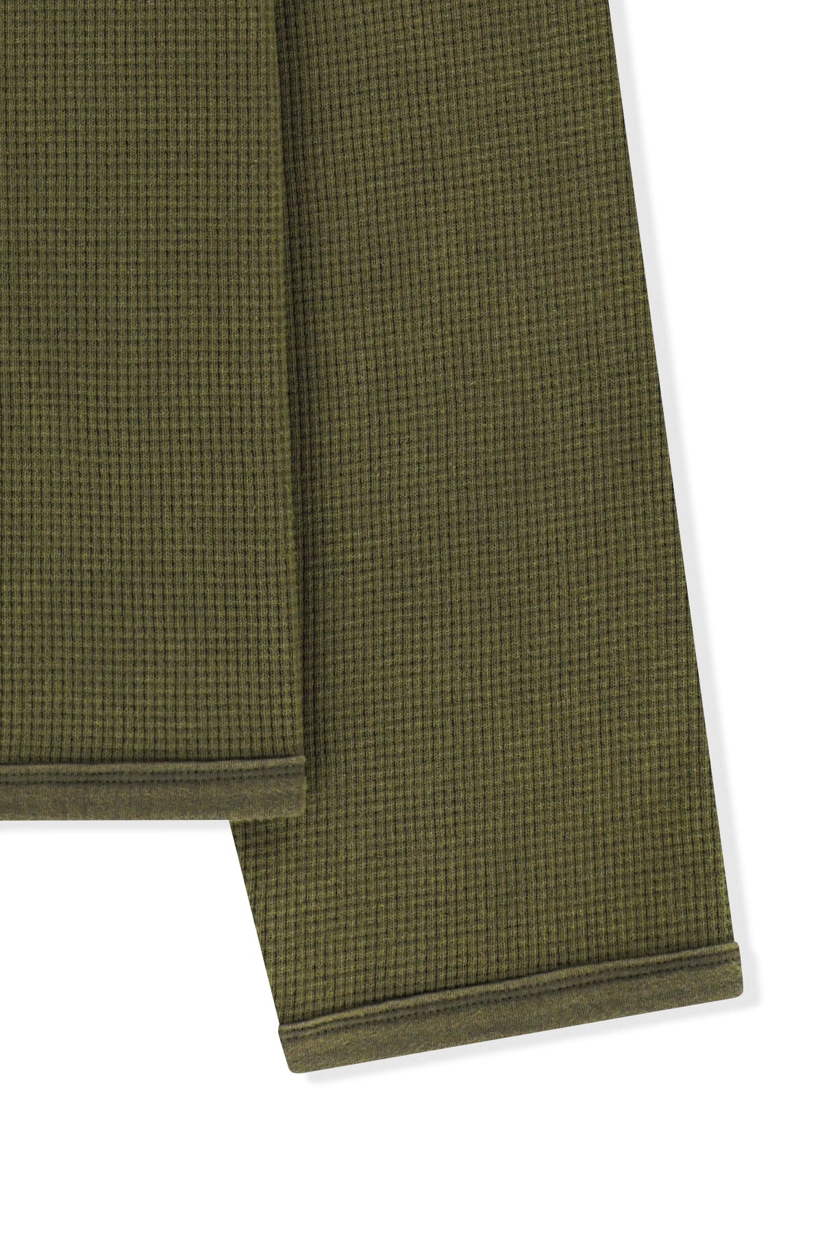 Matin Kim - Matin Washed Waffle Henley Neck Top (Khaki) product image 4 | TRAB K-Fashion Australia