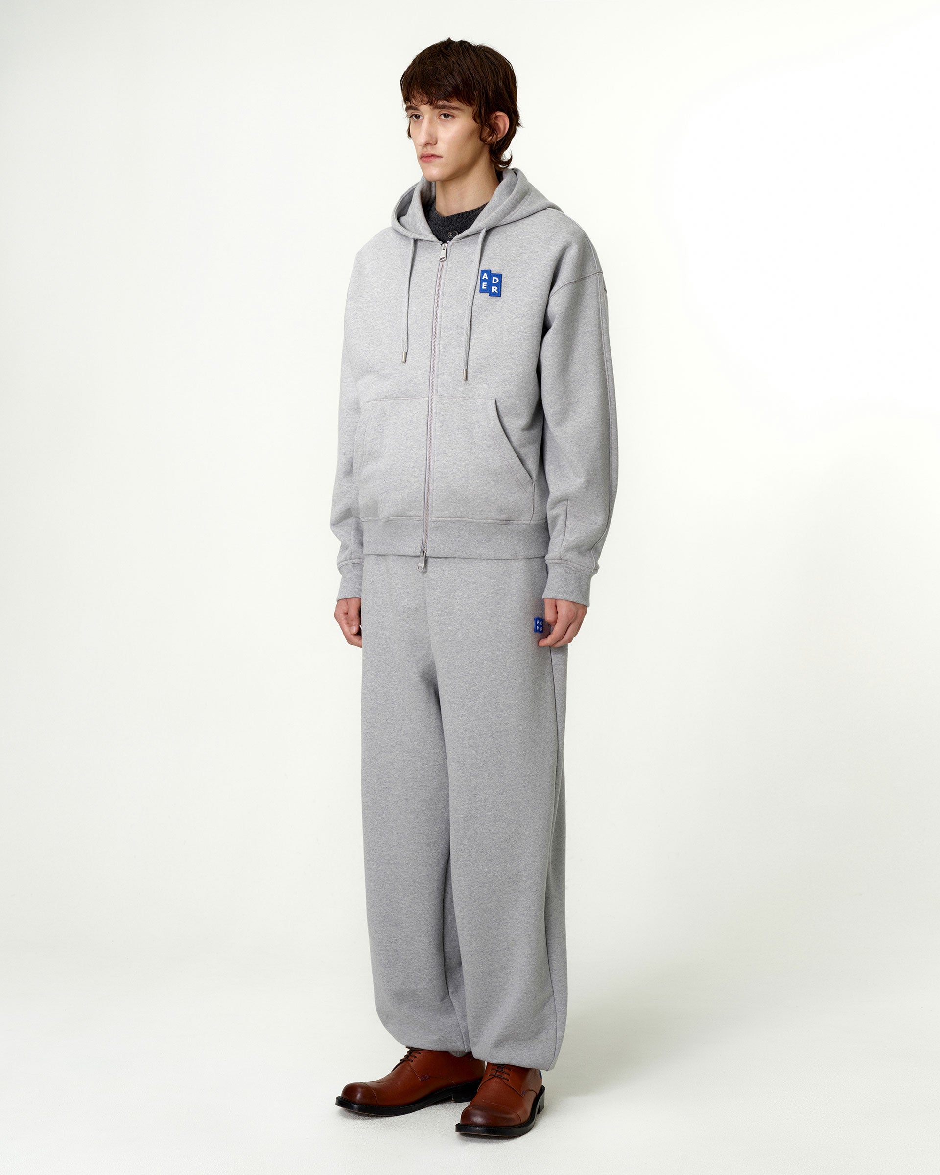 Ader Error - Sig; BL Tag hoodie zip-up 02 (Grey) product image 4 | TRAB K-Fashion Australia