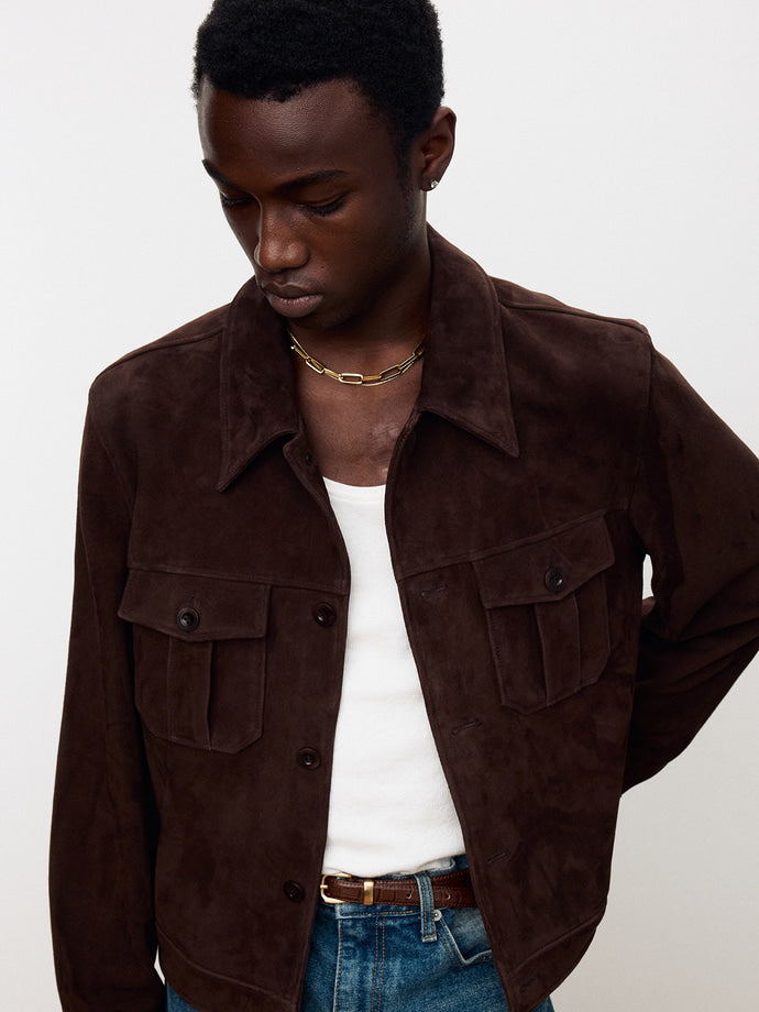 Tonywack - Suede Trucker Jacket (Dark Brown) product image 7 | TRAB K-Fashion Australia