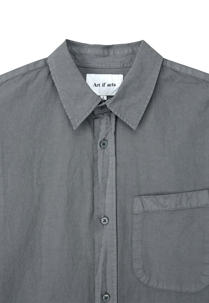 Art if acts - Padre Garment-dyed Shirt (Bluish Grey) product image 8 | TRAB K-Fashion Australia