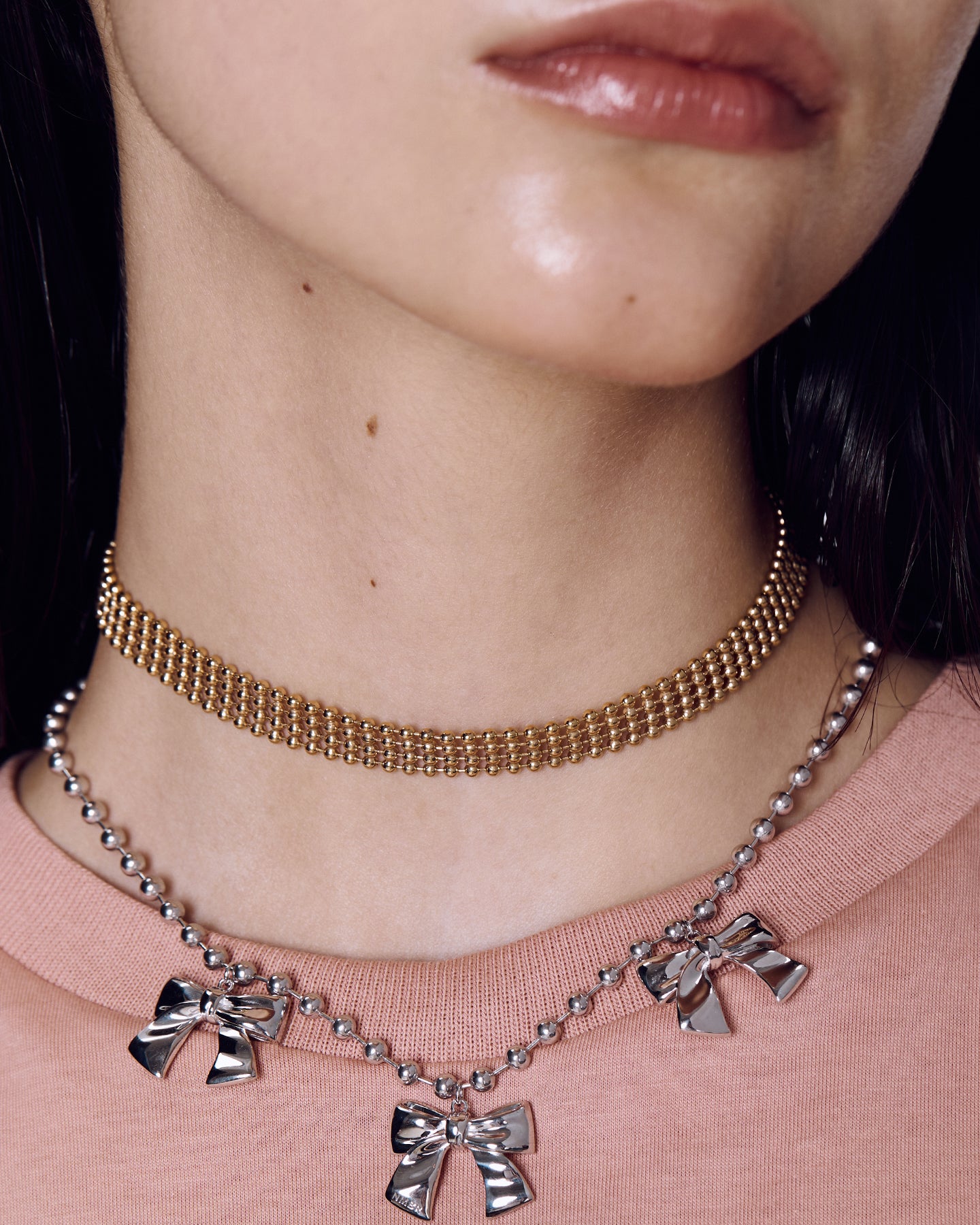 Numbering - Four Tier Strap Necklace #5769 product image 2 | TRAB K-Fashion Australia