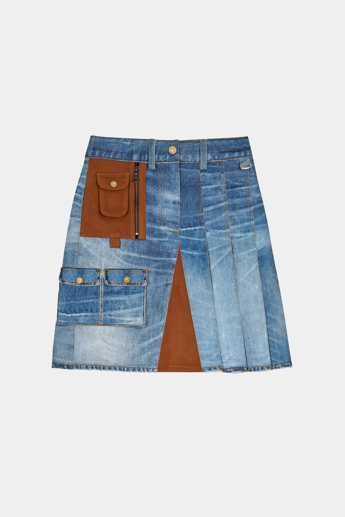 Andersson Bell - Andersson Bell X Brain Dead Denim Print Skirt (Blue) product image 6 | TRAB K-Fashion Australia