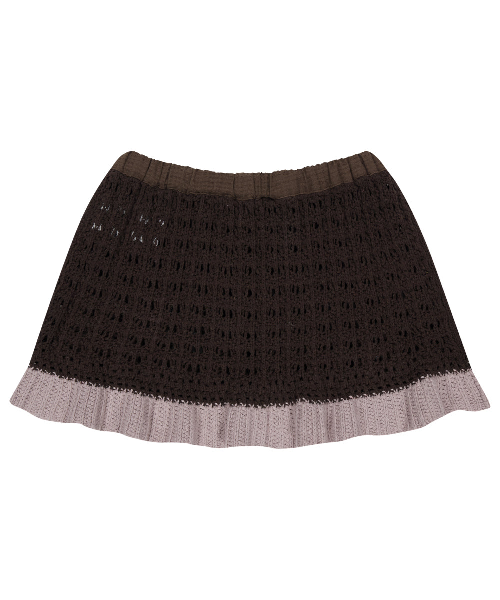 Coyseio - Layered Knit Skirt (Brown) product image 19 | TRAB K-Fashion Australia