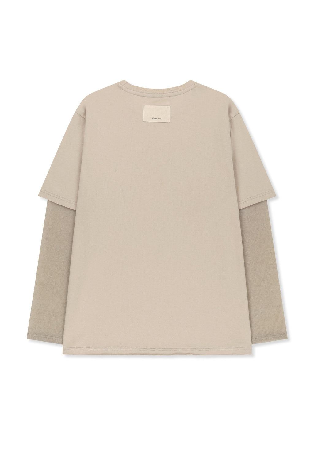 Matin Kim - Graffiti Artwork Layered Top (Beige) product image 2 | TRAB K-Fashion Australia