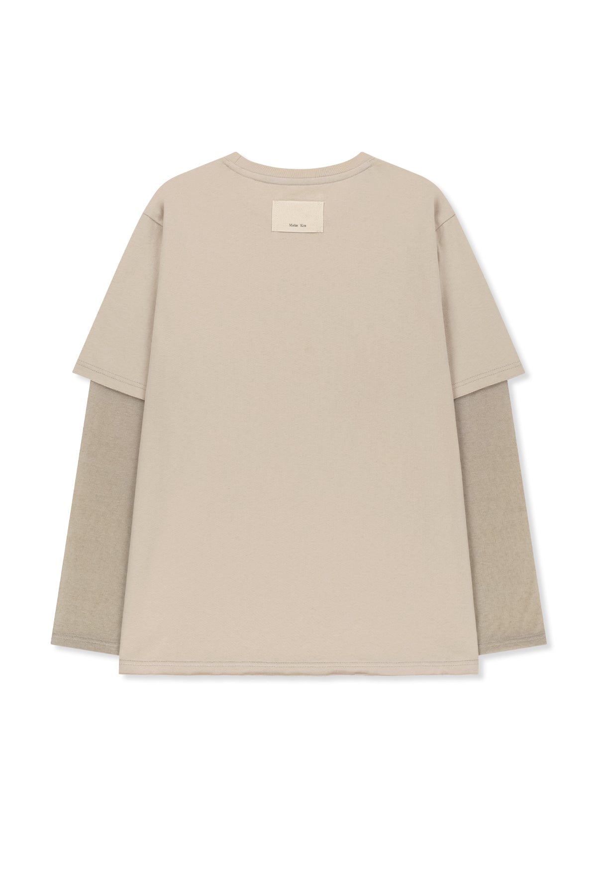 Matin Kim - Graffiti Artwork Layered Top (Beige) product image 2 | TRAB K-Fashion Australia