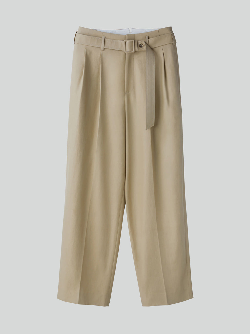 Recto - High Waist Belted Pants (Khaki Beige) product image 5 | TRAB K-Fashion Australia