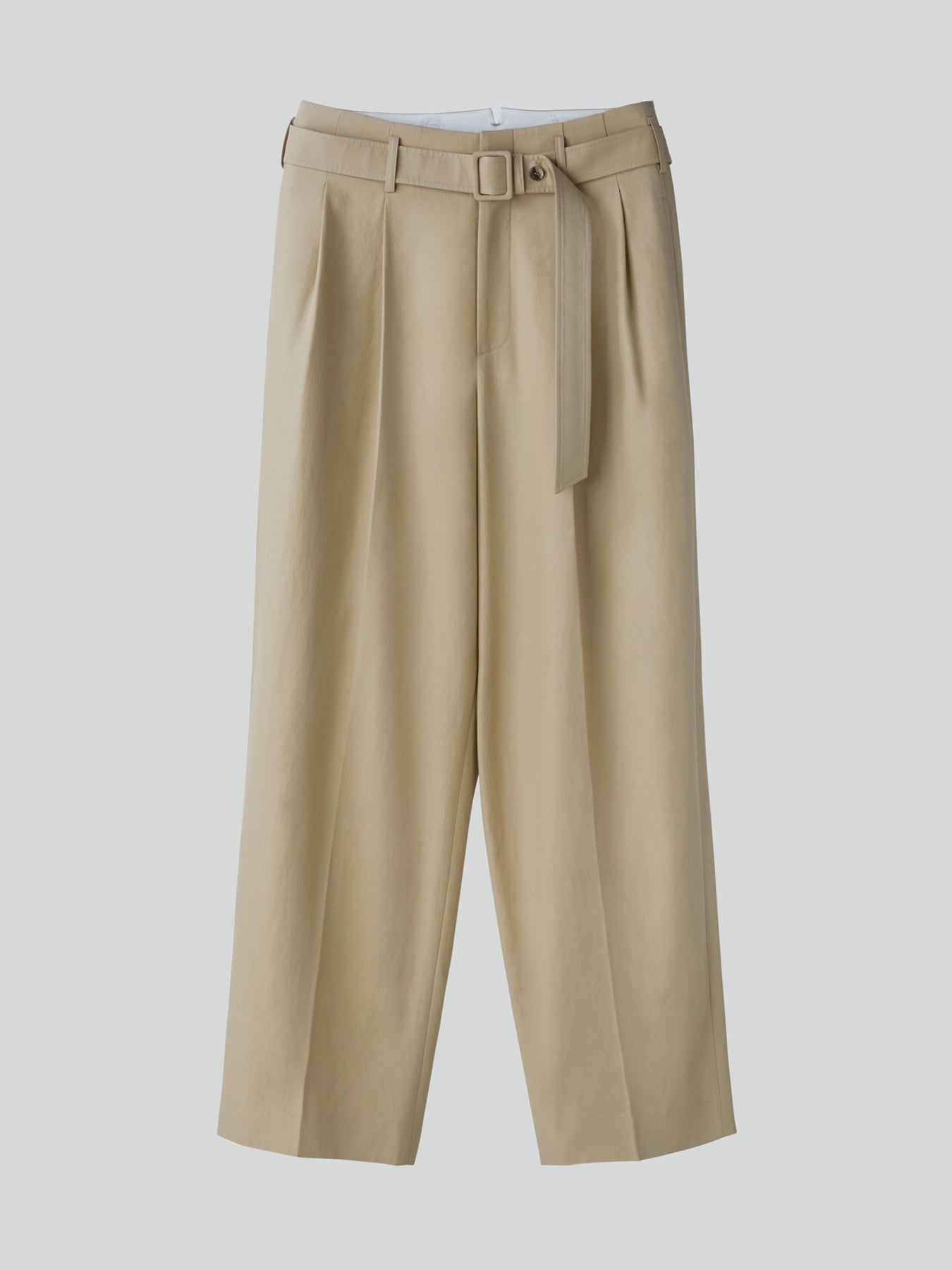 Recto - High Waist Belted Pants (Khaki Beige) product image 5 | TRAB K-Fashion Australia