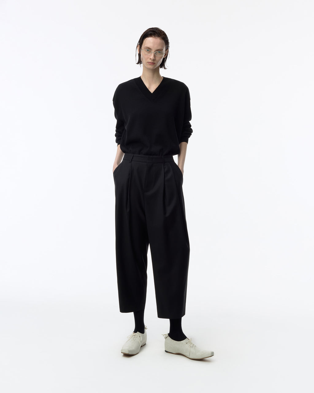 Ader Error - Sig; BK Tag slacks 01 (Noir) product image 1 | TRAB K-Fashion Australia