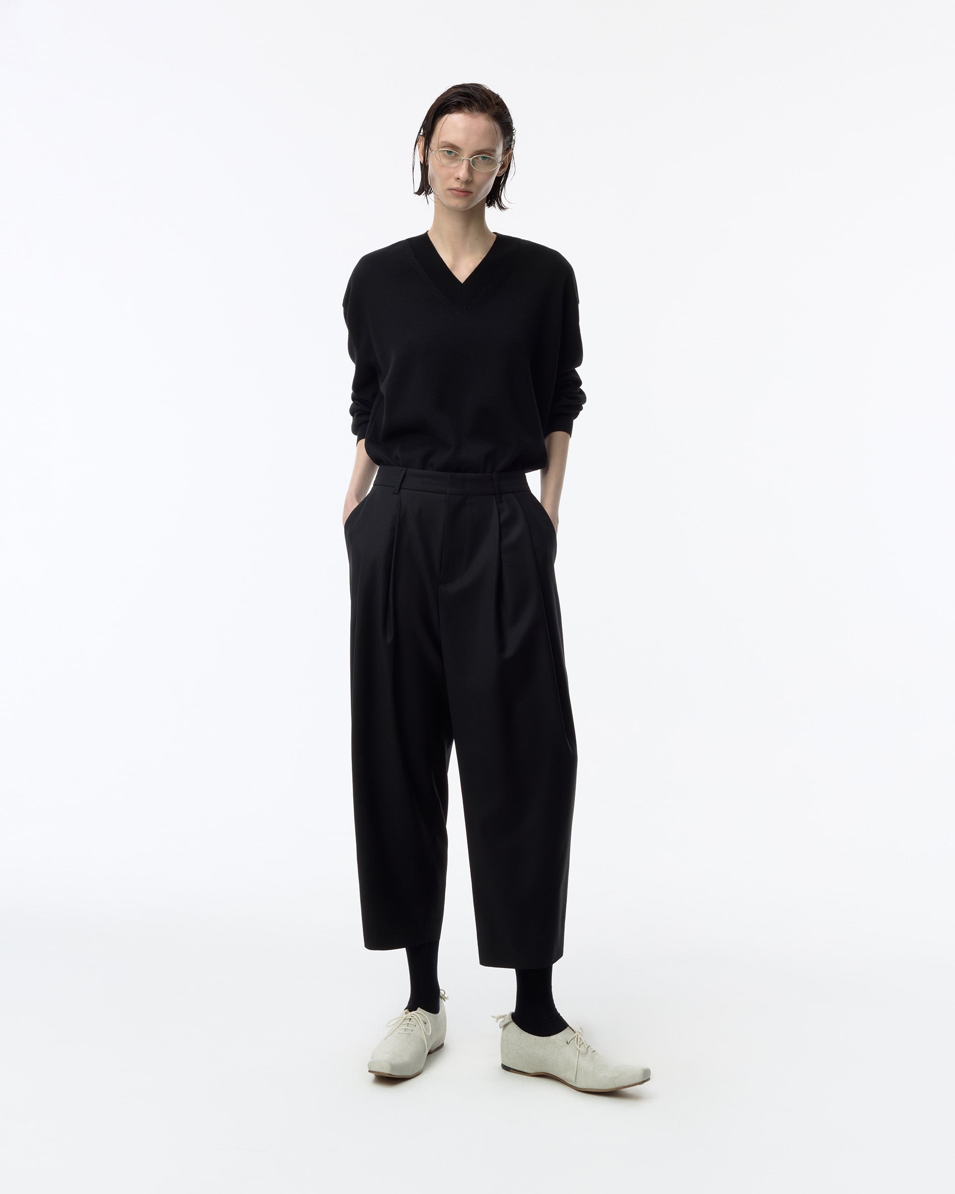 Ader Error - Sig; BK Tag slacks 01 (Noir) product image 1 | TRAB K-Fashion Australia