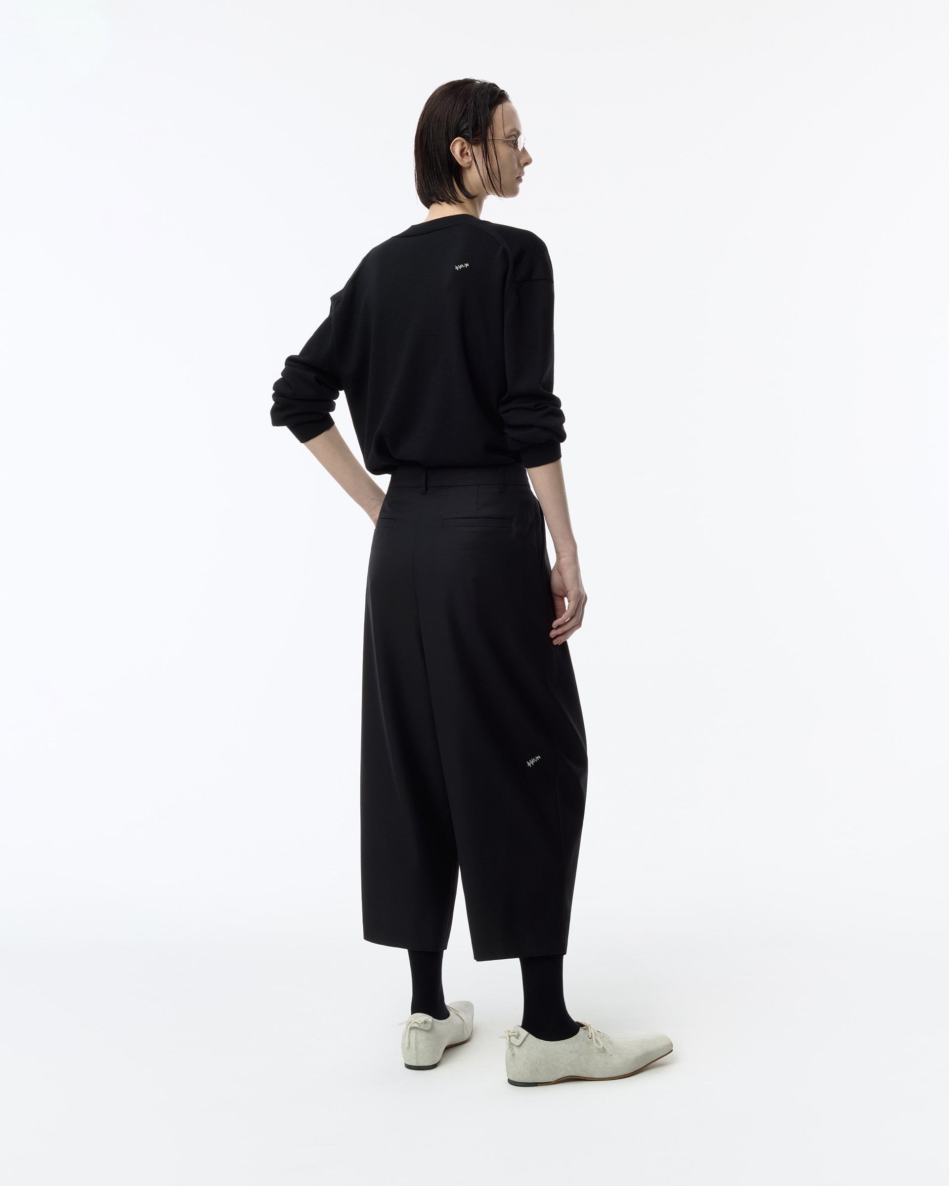 Ader Error - Sig; BK Tag slacks 01 (Noir) product image 2 | TRAB K-Fashion Australia