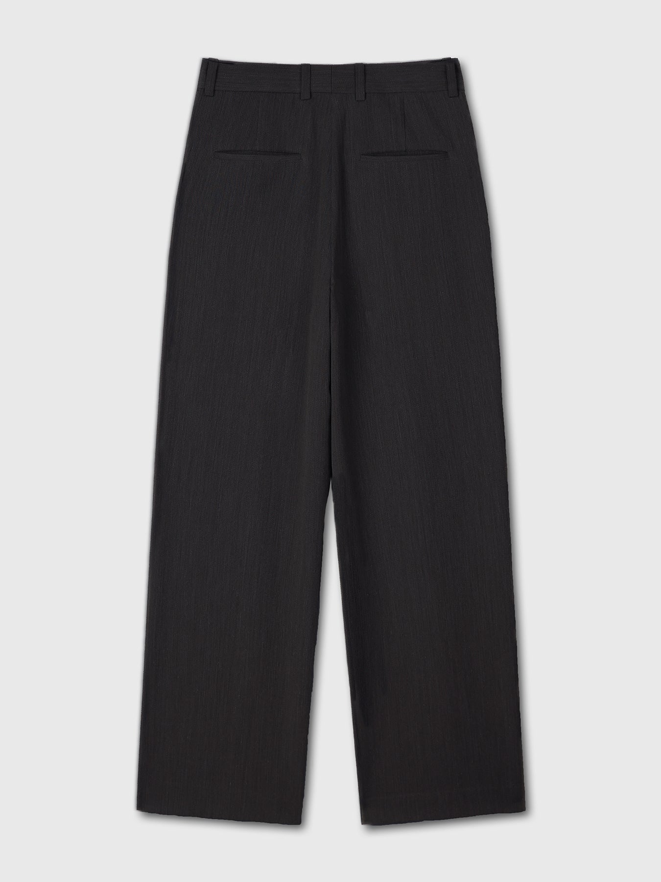 Tonywack - Wool Twill Pleated Wide Trousers (Black) product image 7 | TRAB K-Fashion Australia
