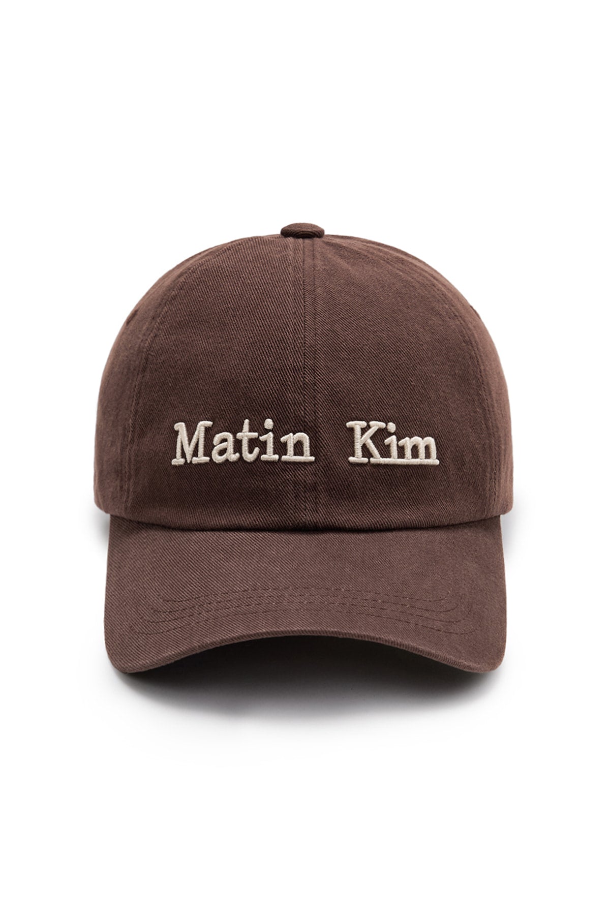 Matin Kim - Matin Dusty Classic Logo Ball Cap (Brown) product image 1 | TRAB K-Fashion Australia