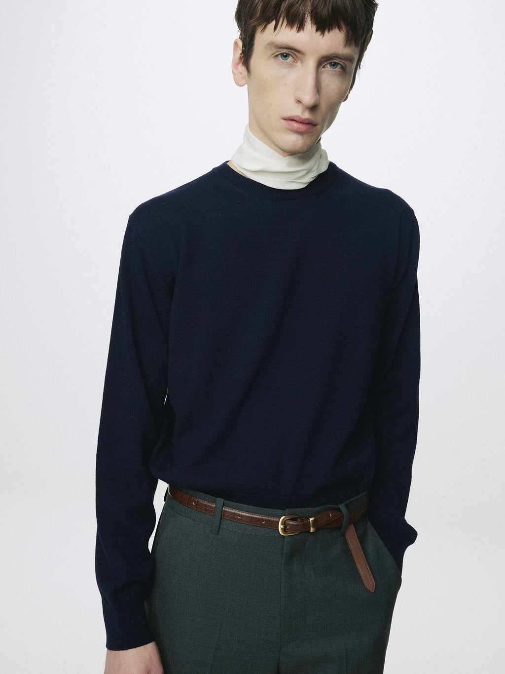 Tonywack - Spring Wool Crew Neck Knit (Dark Navy) product image 6 | TRAB K-Fashion Australia