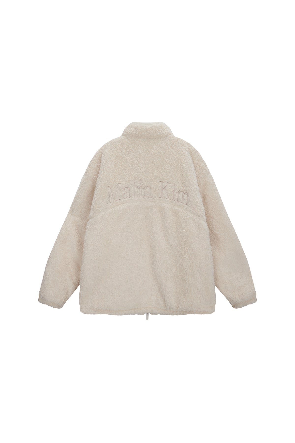 Matin Kim - Back Logo Fleece Jumper (Ivory) product image 2 | TRAB K-Fashion Australia