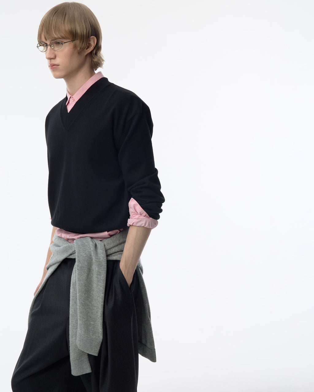 Ader Error - Sig; BK Tag slacks 01 (Grey) product image 11 | TRAB K-Fashion Australia