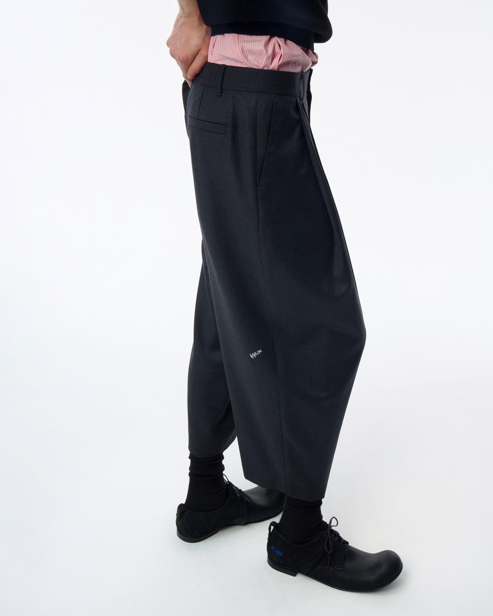 Ader Error - Sig; BK Tag slacks 01 (Grey) product image 12 | TRAB K-Fashion Australia