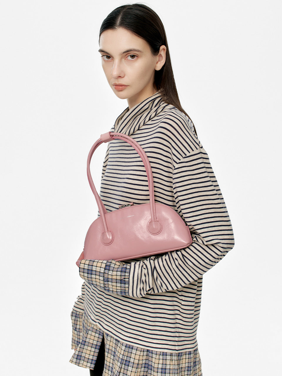 Marge Sherwood - Bessette Shoulder (Baby Pink Crinkle) product image 2 | TRAB K-Fashion Australia