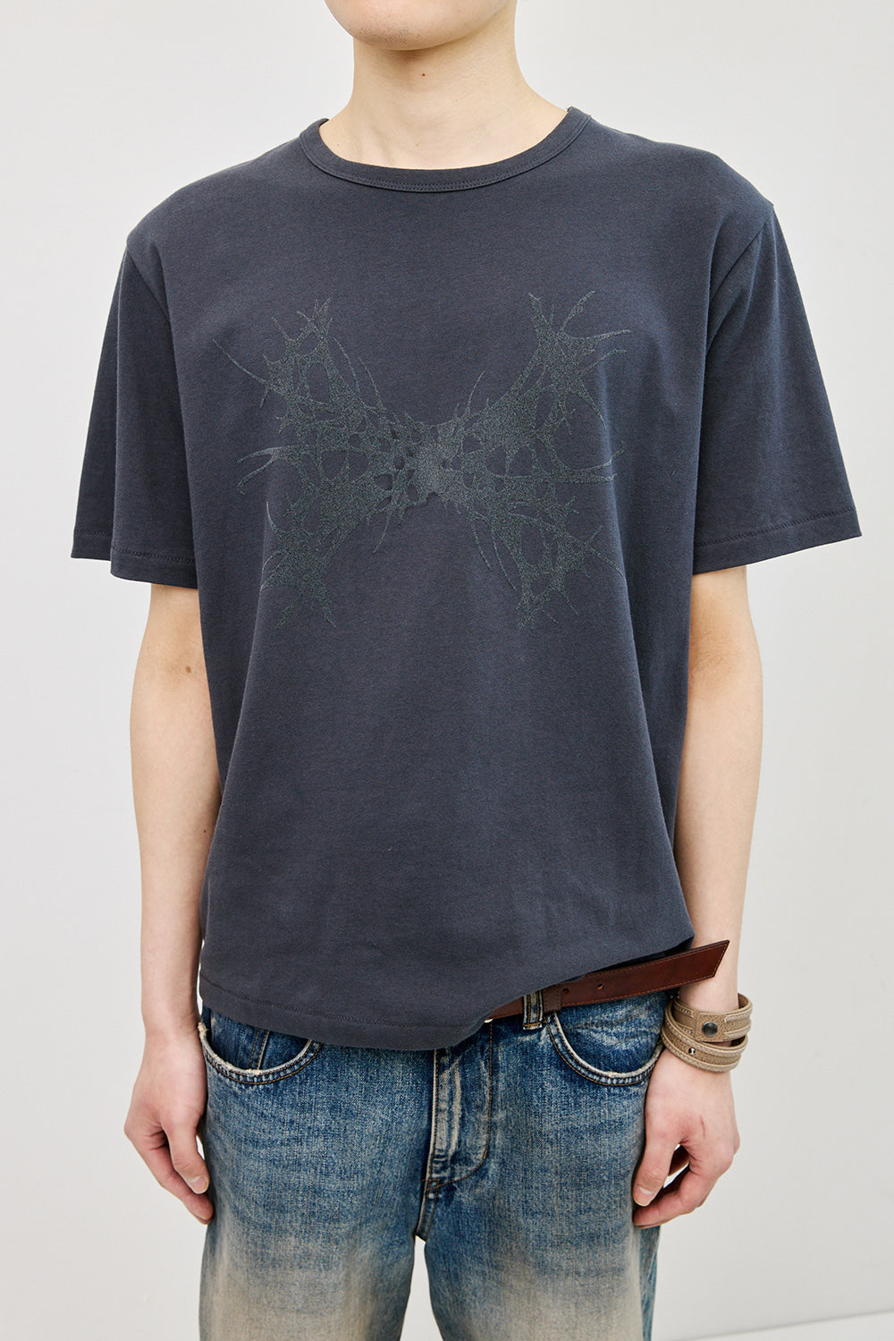 Hatchingroom - Abstract H Tee (Blue Charcoal) product image 12 | TRAB K-Fashion Australia