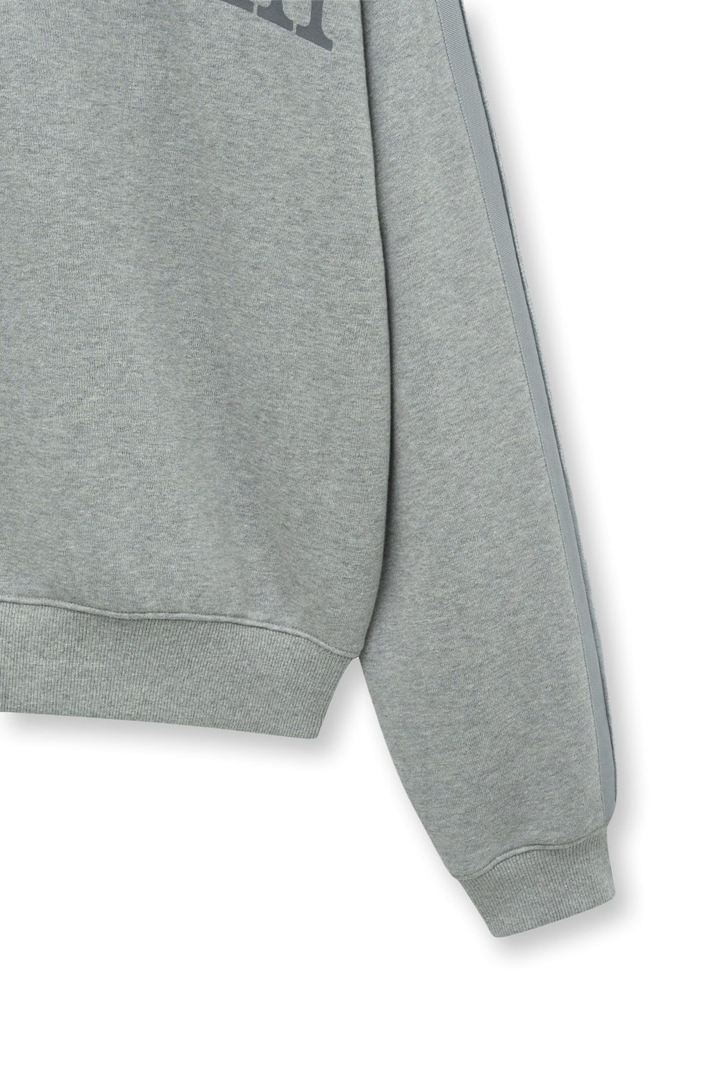Matin Kim - Cut Out Half Zip Sweatshirt (Grey) product image 5 | TRAB K-Fashion Australia