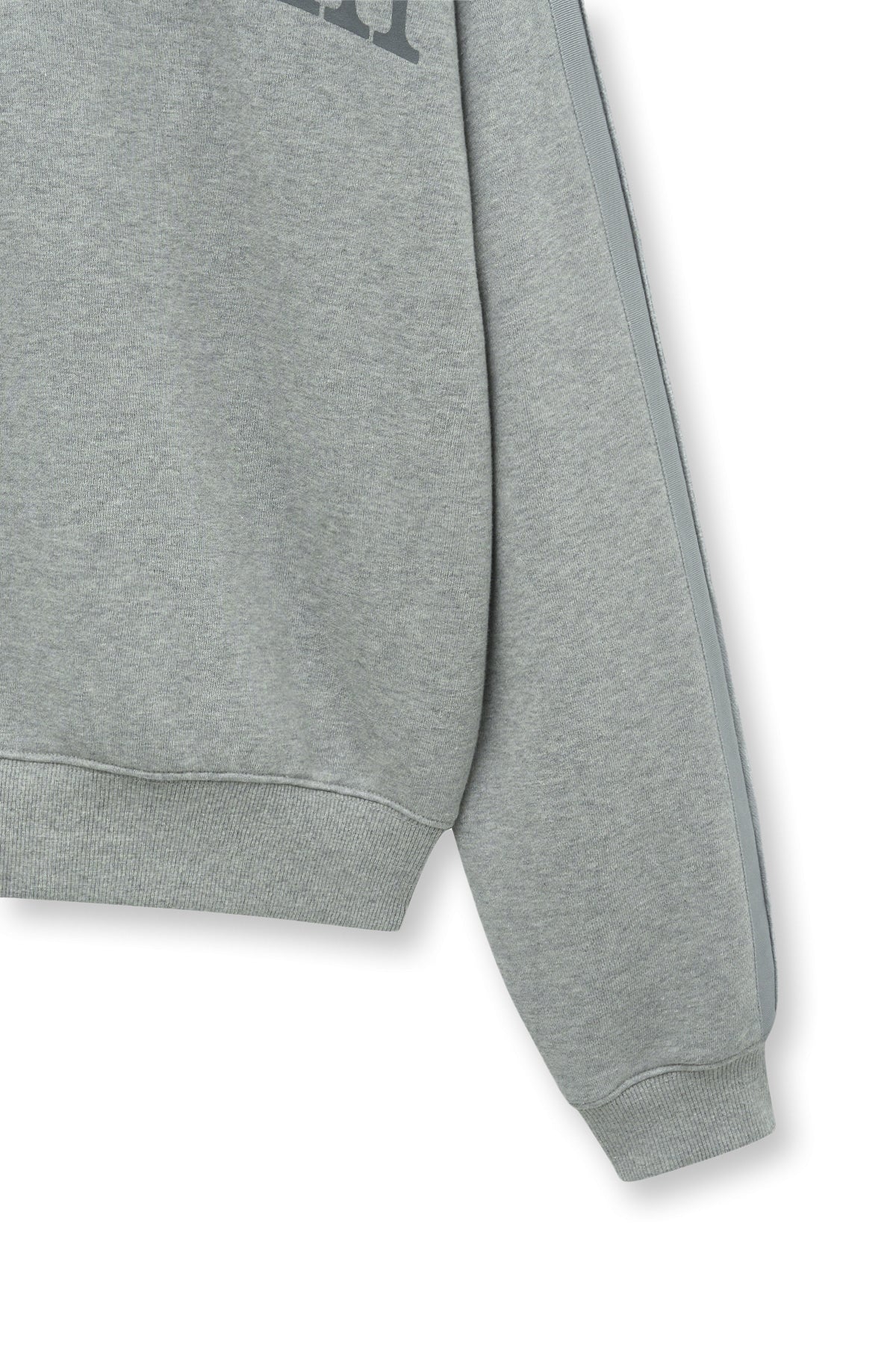 Matin Kim - Cut Out Half Zip Sweatshirt (Grey) product image 5 | TRAB K-Fashion Australia