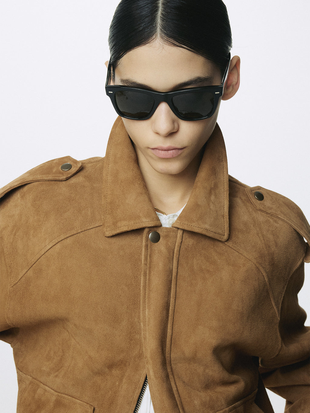 Tonywack - Goat Suede Bomber Jacket (Camel) product image 1 | TRAB K-Fashion Australia