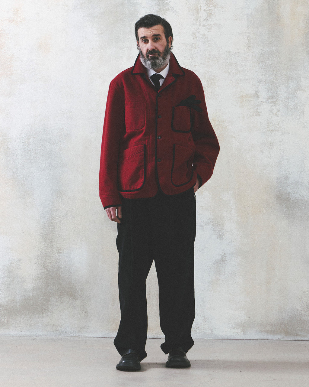Eastlogue - Harborline Swing Jacket (Crimson Red Wool) product image 4 | TRAB K-Fashion Australia