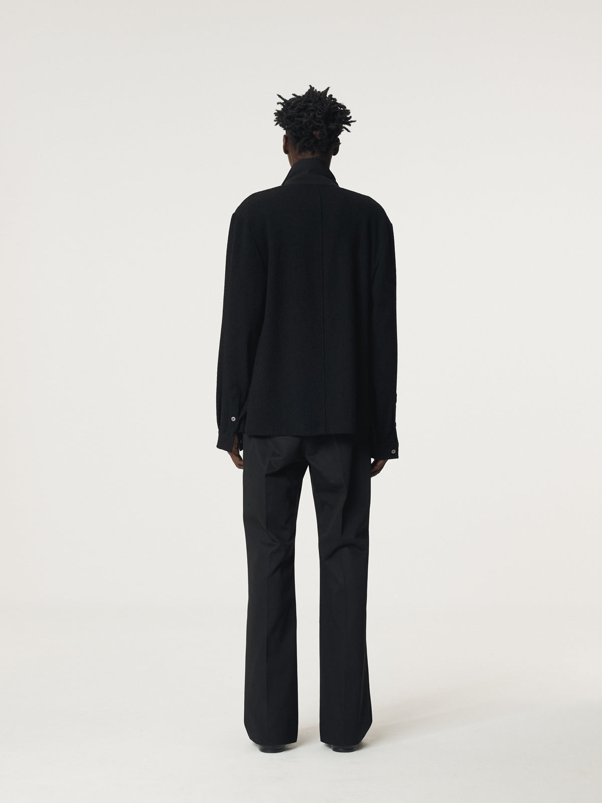 Recto - Lotus Cotton Flare Pants (Black) product image 3 | TRAB K-Fashion Australia