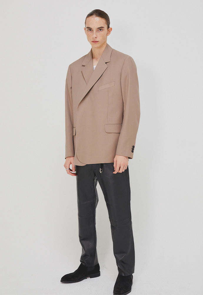 Tonywack - Clip Half-Double Blazer (Musk Beige) product image 2 | TRAB K-Fashion Australia