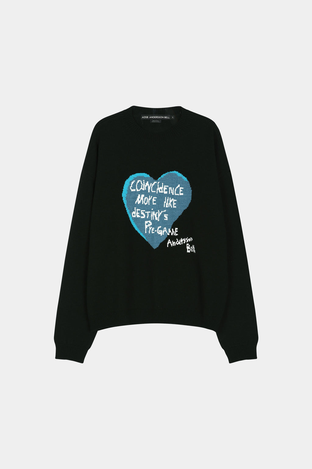 Andersson Bell - Boy's Heart Message Crew-Neck Sweater (Black) product image 7 | TRAB K-Fashion Australia