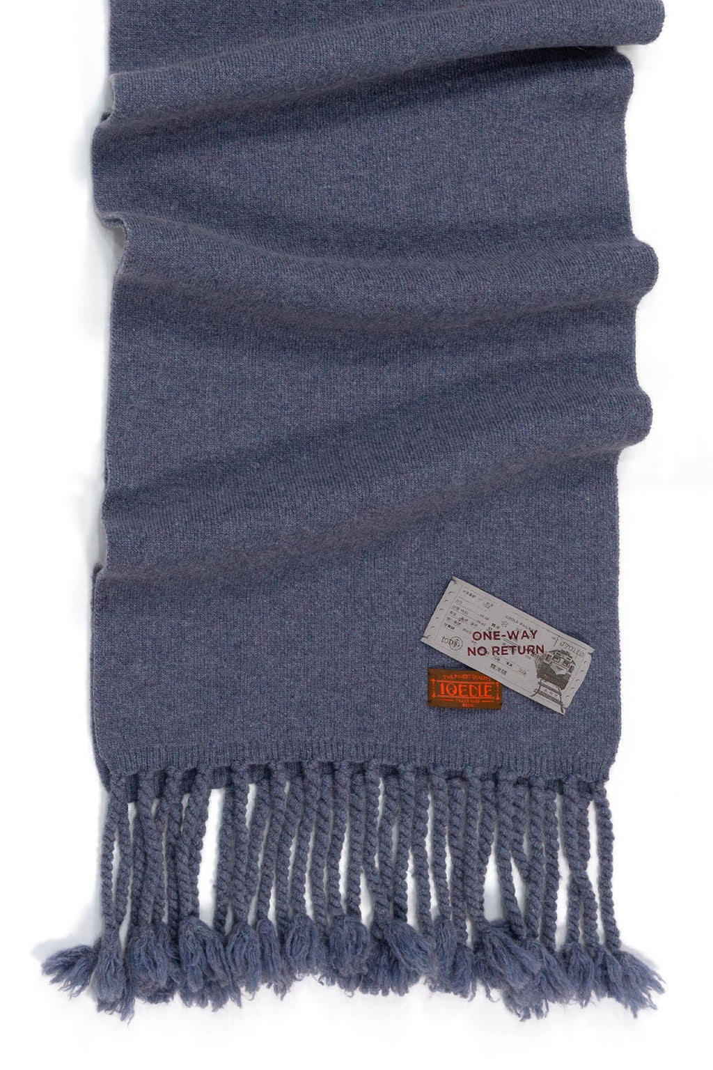 Ioedle - Handmade Fringe Muffler Bound For Seoul (Blue) product image 2 | TRAB K-Fashion Australia