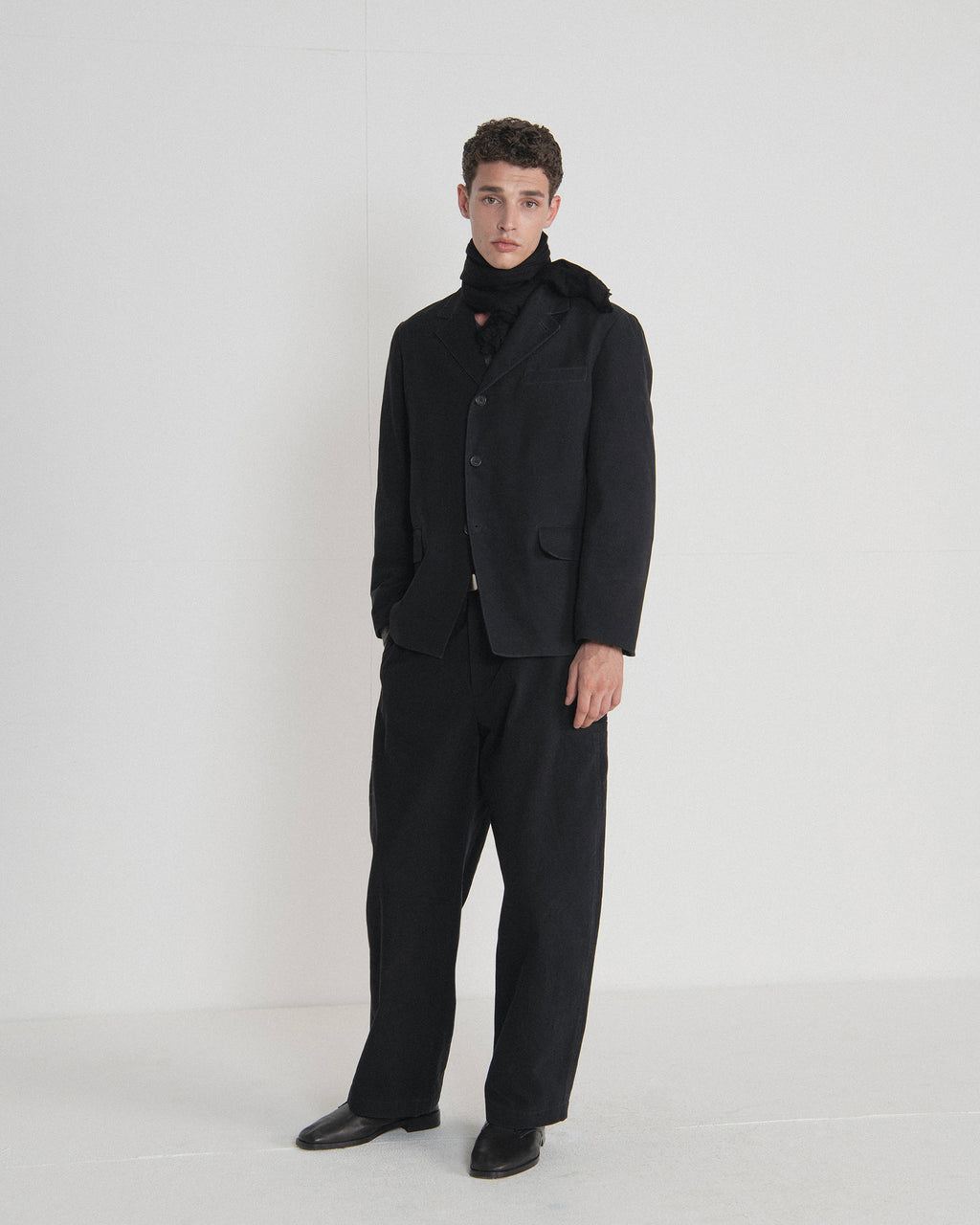 Brownyard - Washed Cotton Jacket (Black) product image 1 | TRAB K-Fashion Australia
