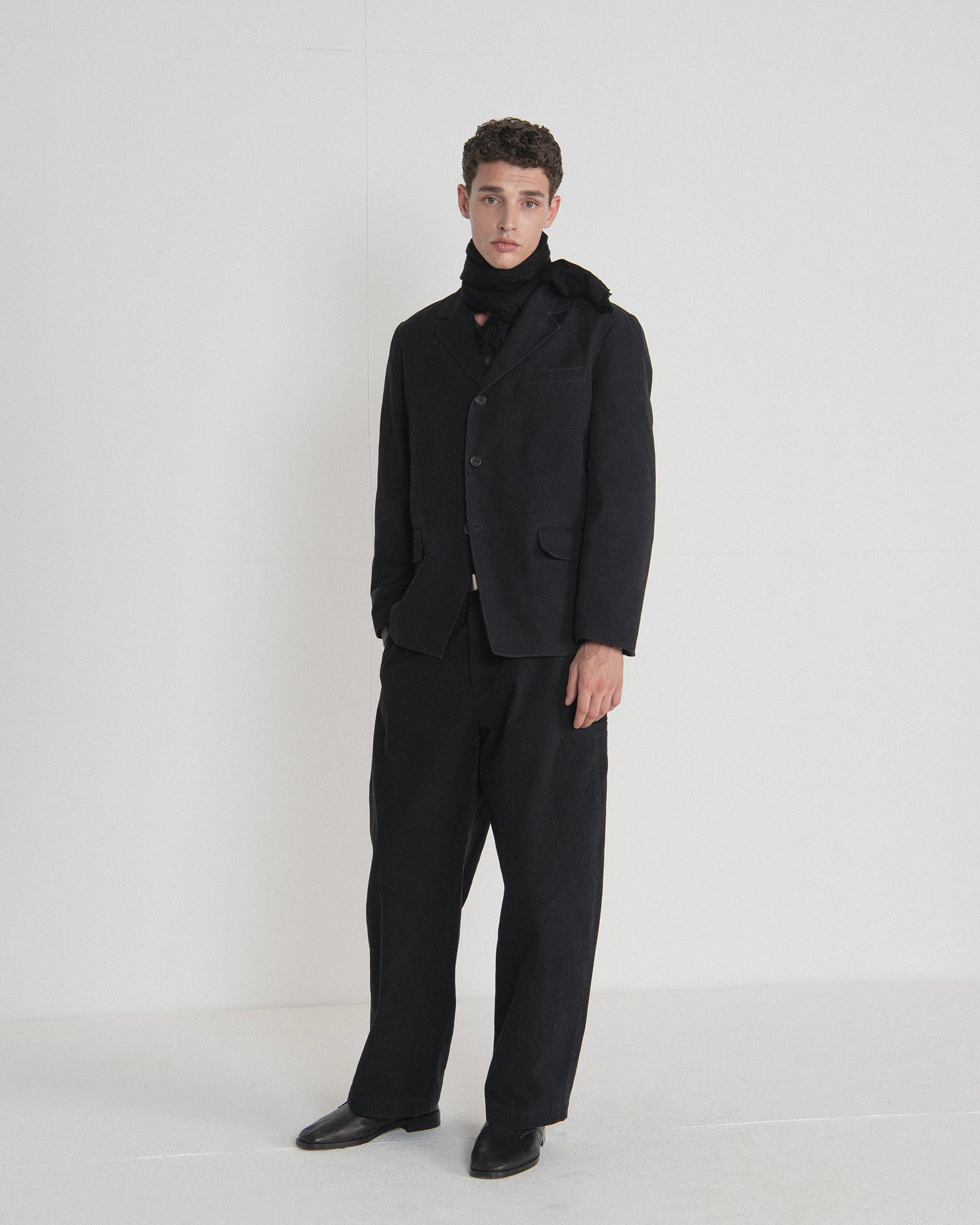 Brownyard - Washed Cotton Jacket (Black) product image 1 | TRAB K-Fashion Australia