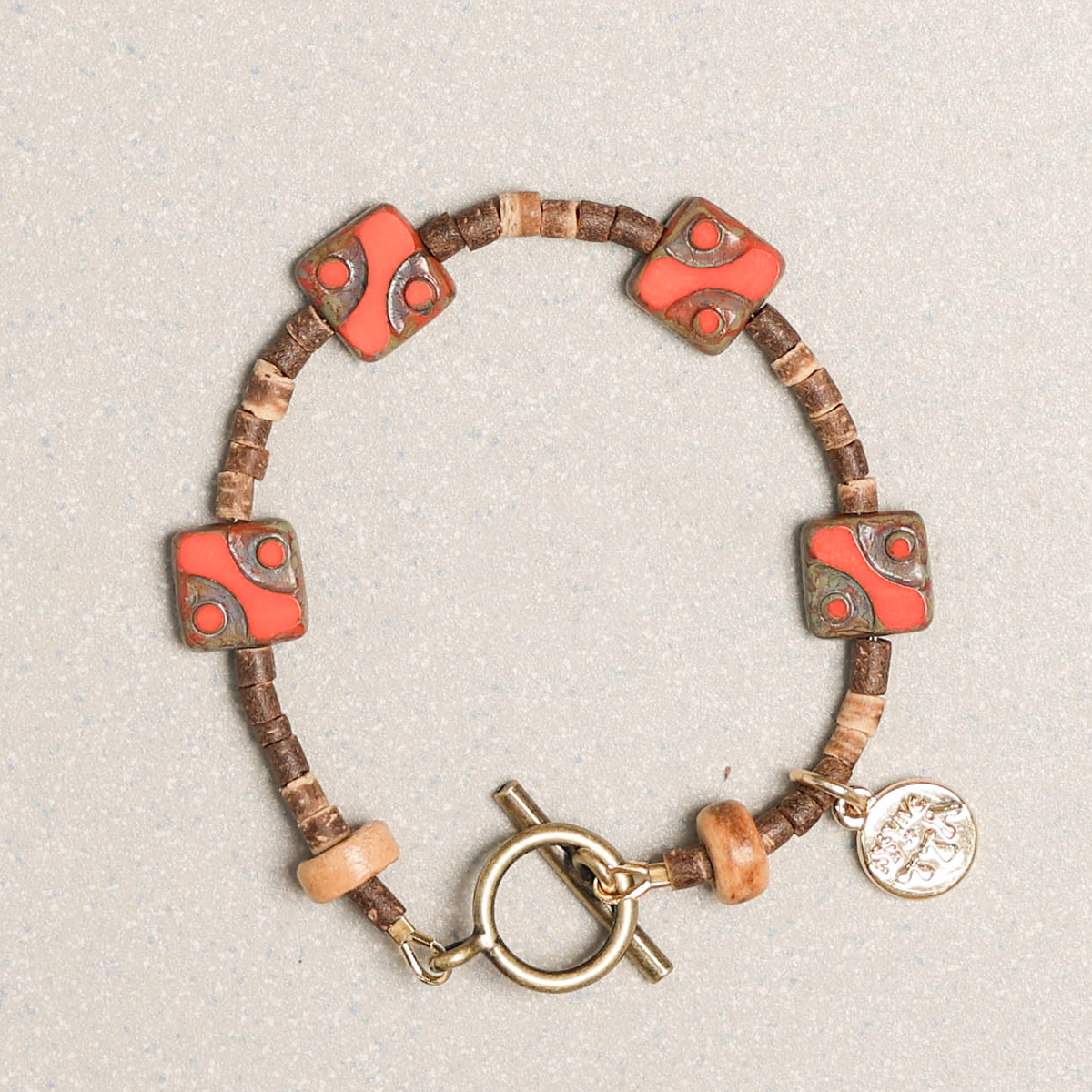 Towtow Archive - 4 Square 8 Circle Bracelet (Red) product image 6 | TRAB K-Fashion Australia