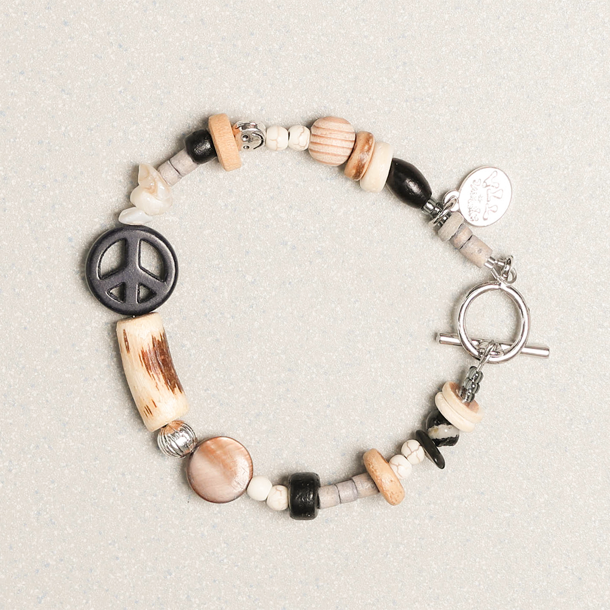 Towtow Archive - Peacemark Symbol Bracelet (Taffy Pink) product image 2 | TRAB K-Fashion Australia