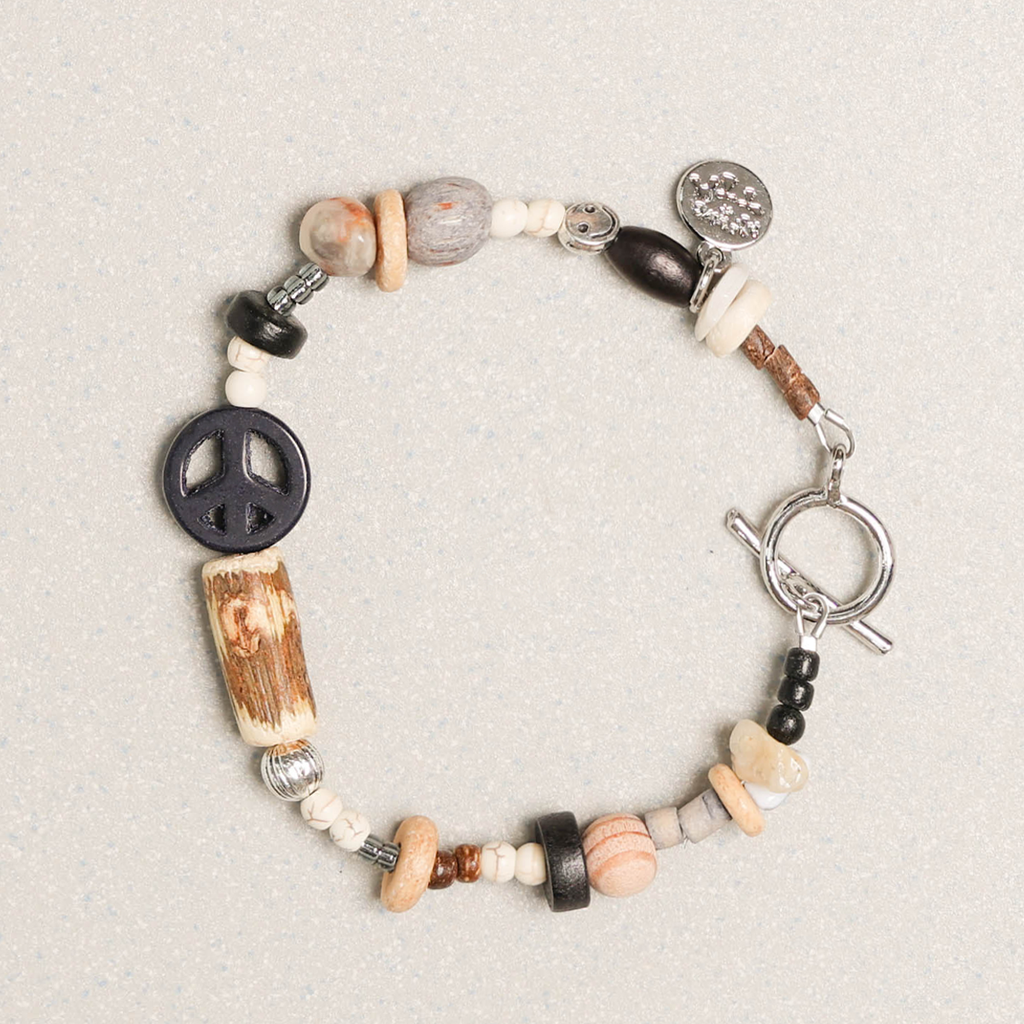Towtow Archive - Peacemark Symbol Bracelet (Taffy Pink) product image 8 | TRAB K-Fashion Australia