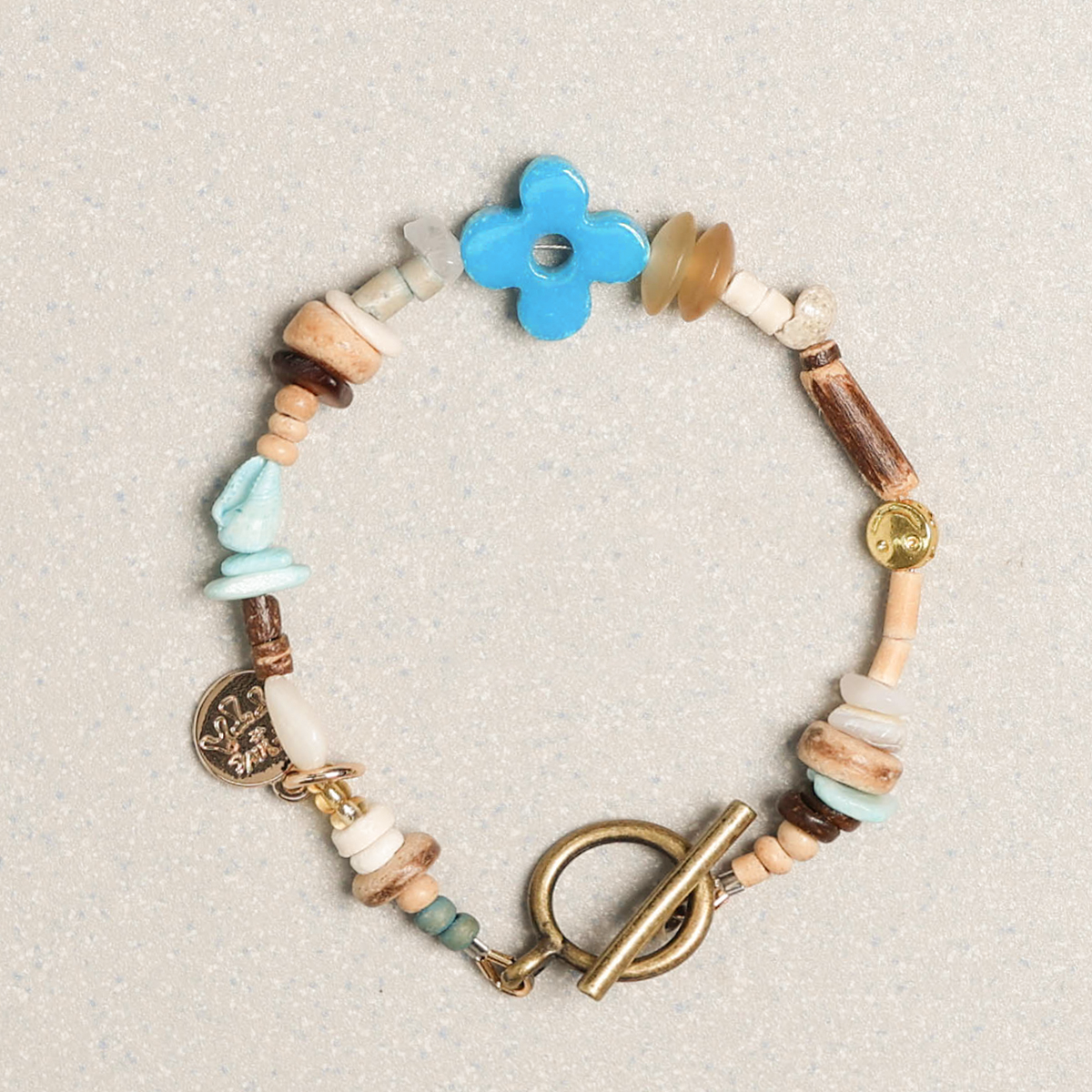Towtow Archive - Clover Symbol Bracelet (Sea ​​Blue) product image 26 | TRAB K-Fashion Australia
