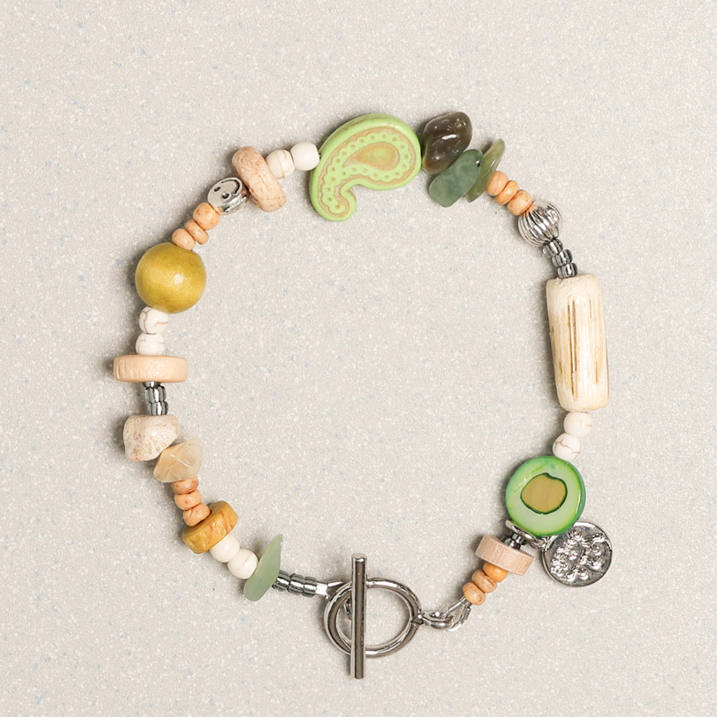Towtow Archive - Paisley Symbol Bracelet (Melon Green) product image 8 | TRAB K-Fashion Australia