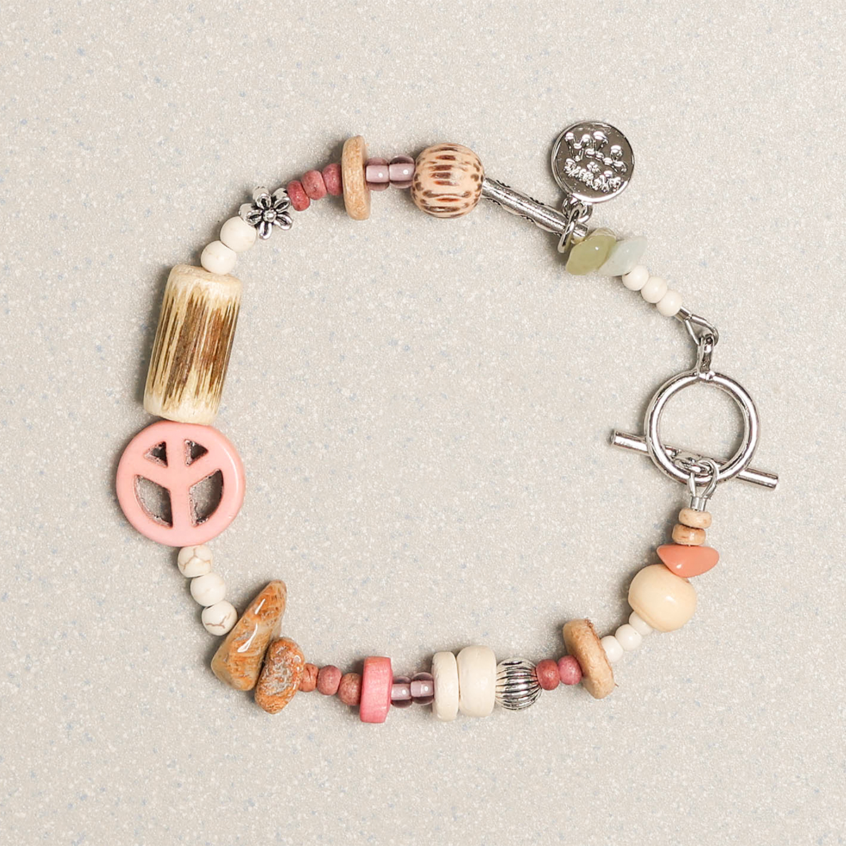 Towtow Archive - Peacemark Symbol Bracelet (Taffy Pink) product image 12 | TRAB K-Fashion Australia