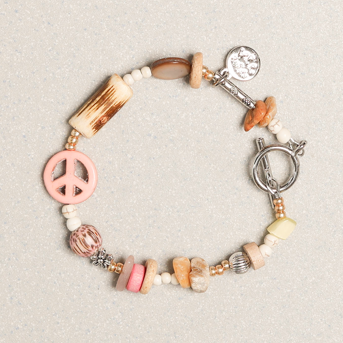 Towtow Archive - Peacemark Symbol Bracelet (Taffy Pink) product image 13 | TRAB K-Fashion Australia
