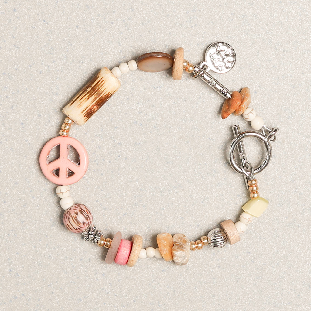 Towtow Archive - Peacemark Symbol Bracelet (Black) product image 13 | TRAB K-Fashion Australia