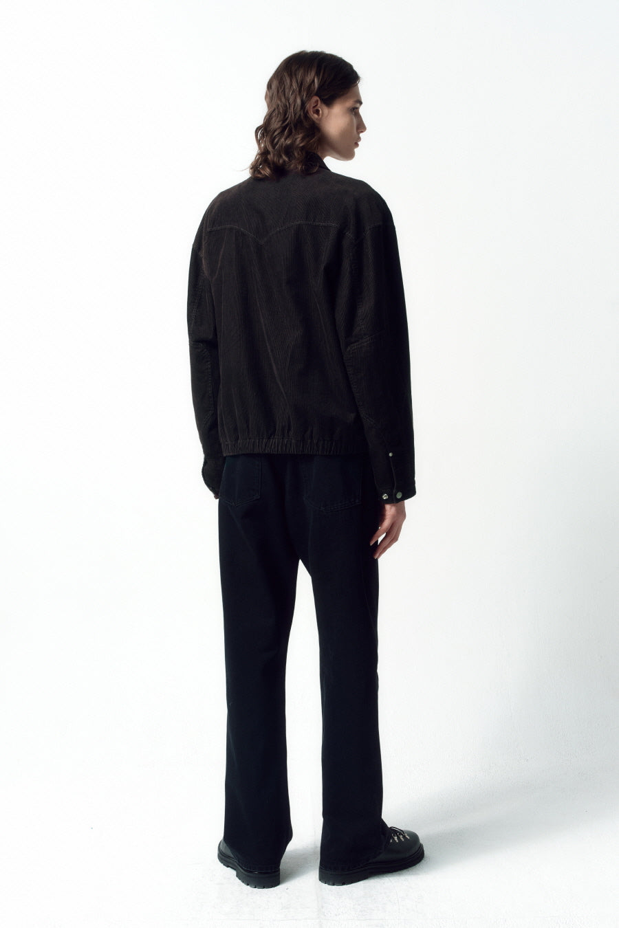 Insilence - Semi-flare jeans (Washed Black) product image 3 | TRAB K-Fashion Australia
