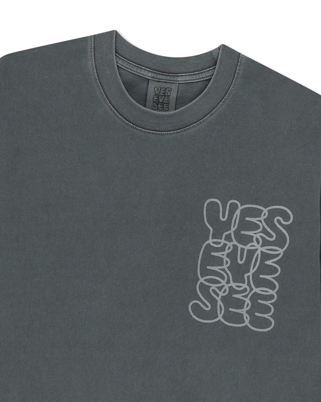 yeseyesee - C-Logo Pigment L/S (Charcoal) product image 5 | TRAB K-Fashion Australia