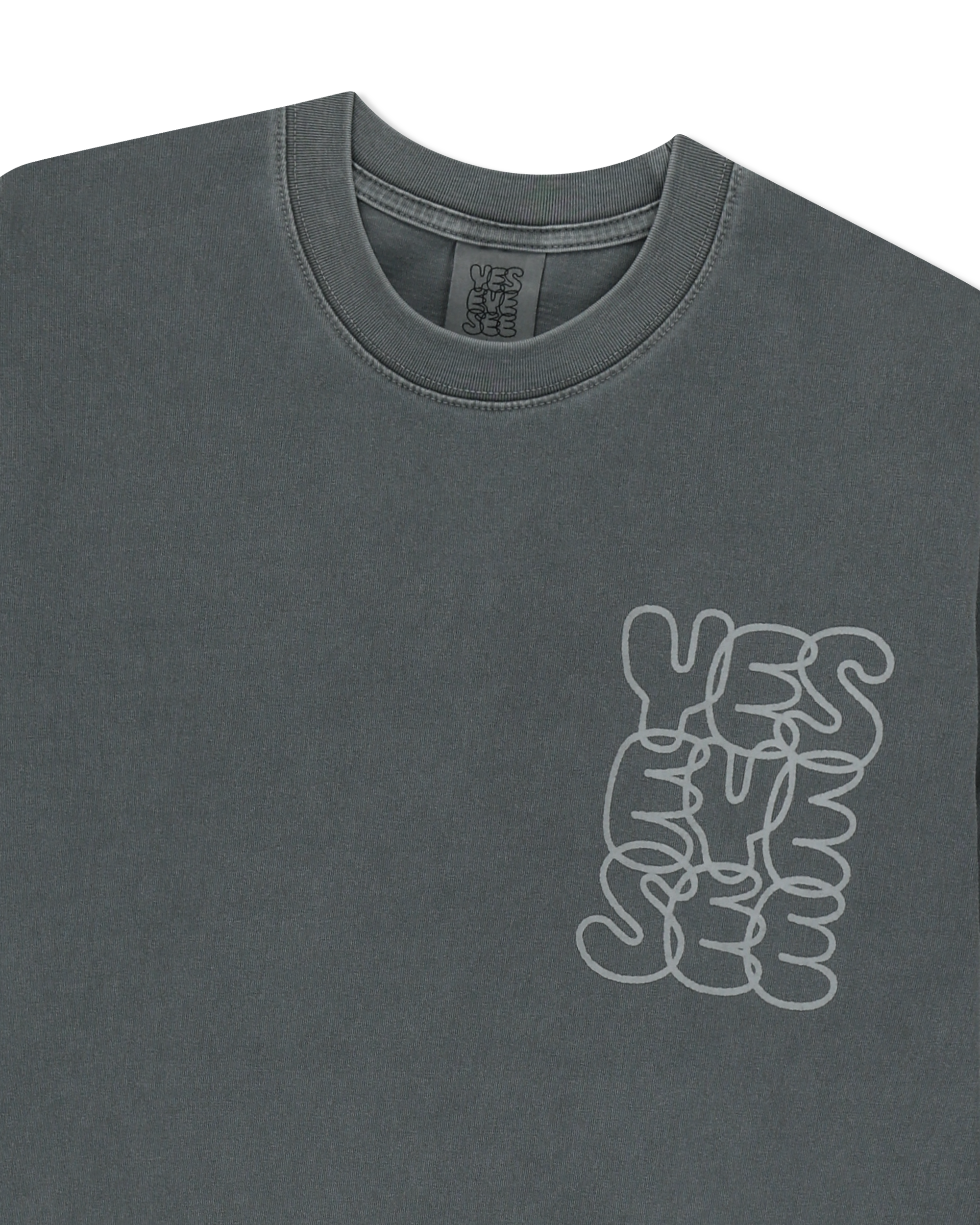 yeseyesee - C-Logo Pigment L/S (Charcoal) product image 5 | TRAB K-Fashion Australia